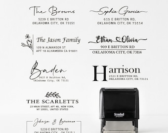 Spersonalizowany stempel z adresem zwrotnym/Spersonalizowany stempel samotuszujący z adresem domowym/Stempel z zaproszeniem/Stempel ślubny/Stempel firmowy/Prezent na parapetówkę
