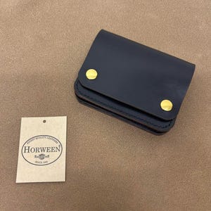 HORWEEN Chromexcel Tracker Wallet Hecho a mano, cuero de caballo genuino / Trucker Wallet