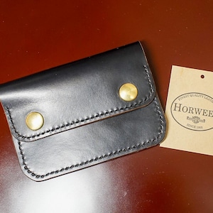 HORWEEN Chromexcel Tracker Wallet Hecho a mano, cuero de caballo genuino / Trucker Wallet