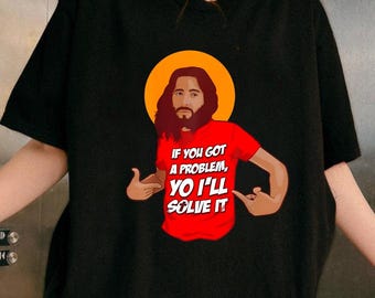 Funny Jesus Yo I'll Solve It Shirt, Funny Christian Shirt, Jesus Meme Shirt, Funny Catholic Shirt, Christian Meme Shirt, Religious Humor Tee