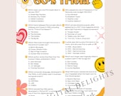 1960's Trivia Game, Printable Trivia Questions, 1960s Themed Party, Decades Trivia, Family Game Night, Party Games for Adults, Birthday Idea