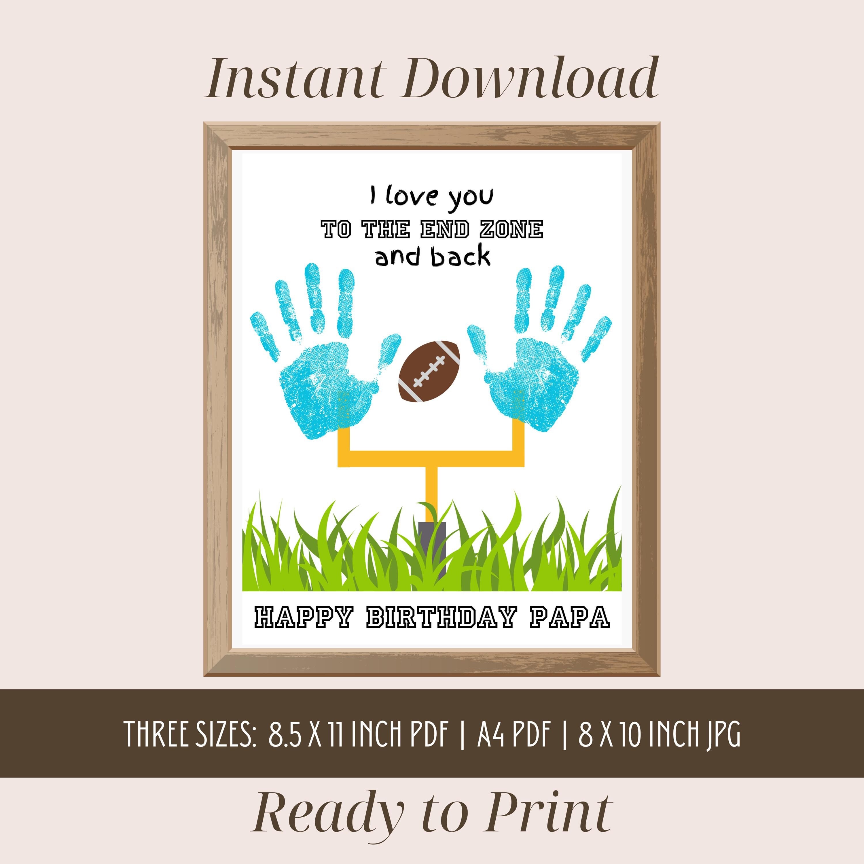 papa ぱぱ専用です happy birthday Happy Birthday Papa Handprint Art, Football Birthday Activity