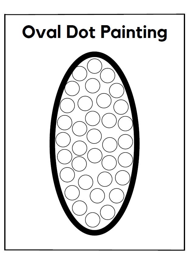 Printable Dot Painting Activity Worksheets Dot Painting Shapes Coloring