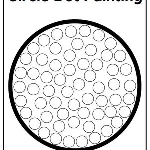 Printable Dot Painting Activity Worksheets | Dot Painting | Shapes ...