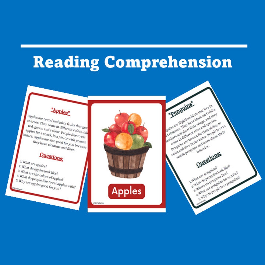 Printable Reading and Comprehension Activity Worksheets for Kids