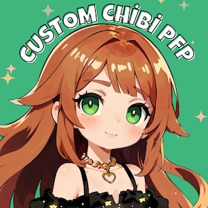 Chibi Commission Service - Custom Anime Icon for Twitch, Discord, Social Media, Gamers, Anime Fans and more
