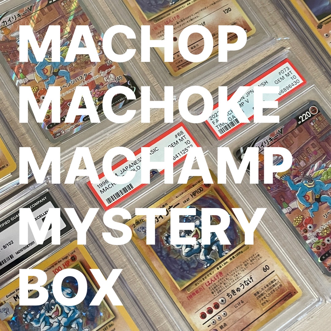 Surprise Box Machamp/machoke/machop Graded and Ungraded Cards Only ...