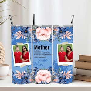 Custom Mama Photo Tumbler, Custom Mama Gift,Photo Gift for Mom,High Quality Picture Tumbler, Gift for Mama,Mama Tumbler 20 oz Skinny Tumbler