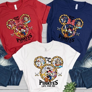 Yo Ho Yo Ho A Pirate&#39;s Life For Me 2025 Shirt,Disney Pirates Sweatshirt,Disney Mickey Minnie Pirate Themed Tee,Disney Pirate Cruise Gift Tee