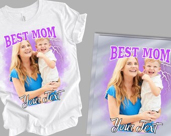 Custom Mom Dtf, Custom Bootleg With Face Photo Ready To Press, Customized Mother's Day Gift Dtf, Mama Heat Press, Best Mom Dtf
