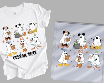 Custom Disney Halloween All Characters Dtf,Mickey And Friends Halloween Ready to Press, Halloween Party Dtf,Disney Family Halloween Dtf