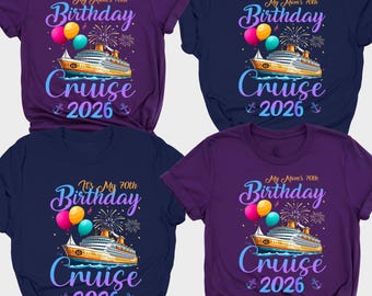 It’s My Birthday Cruise 2026 Shirt, Family Birthday Squad 2026 Shirt, Gift for Birthday, Birthday Cruise Party Shirt