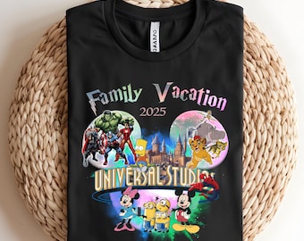 2025 Family Vacation Tee,Disney Universal Studios Shirt,Universal Studios Trip Shirt,Disneyland Shirt,Disney Studios Shirt,Disney Trip Shirt