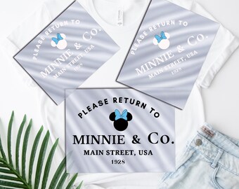 Bitte kehren Sie zu Maus und Co zurück, Dtf, bereit zum Pressen, Disney DTF-Transferfolie, direkt auf Film, High Quality DTF, Print Heat Press Transfer, Minnie und Co