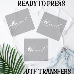 Disney Magical DTF Transfer, Disneyland Ready to Press, Disneyworld Heat Press DTF Transfer,Disney Transfer,Direct to Film, High Quality DTF