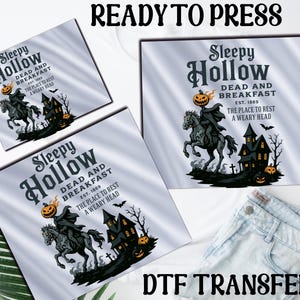 Sleepy Hollow Dtf Transfer,Vintage Halloween Transfer,Halloween Dtf Designs,Halloween 2025 Dtf,Halloween Skeleton Dtf,Pumpkin Ready To Press