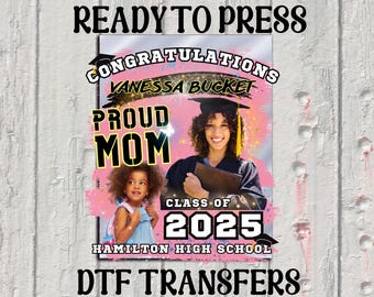 Custom Proud Family Graduation DTF Transfer: Class of 2026 Heat Press
