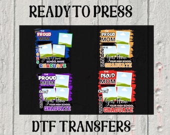 Custom Proud Family Graduation DTF Transfer: Class of 2025 Heat Press