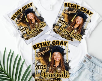 Custom Graduation Photo 2026 Dtf, Personalized Graduate School 2026 Ready To Press, Class Of 2026 Graduate Dtf, Custom Graduation 2026 DTF