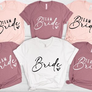 Team Bride Shirts, Bride Shirt, Bachelorette Party Shirts, Bridesmaid Shirts, Bridesmaid Proposal Gift, Bachelorette Shirt,Bride Squad Shirt