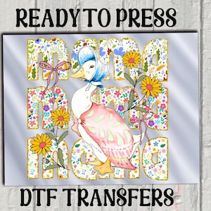 Mama Silly Goose DTF Transfer Ready to Press,Vintage Mama Goose Heat Press,Happy Mothers Day DTF , Trendy Mama, Gift for Mom,Mama Goose DTF