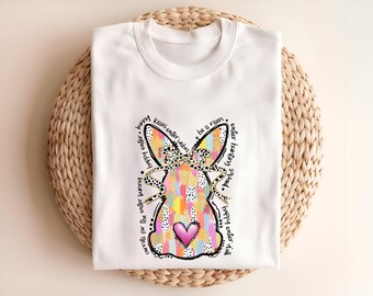 Happy Easter Bunny Shirt, Women Easter shirt, Cute Easter Shirt, Happy Easter Tee,Easter Bunny Shirt,Bunny shirt, Kisses Easter Wishes Shirt
