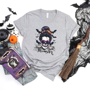 Momster Halloween Shirt, Halloween Shirts for Mom, Halloween Mom Sweater, Funny Halloween Tshirt, Funny Halloween Sweatshirts for Women