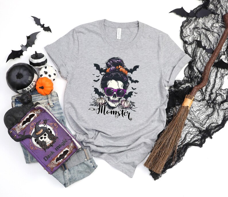 Momster Halloween Shirt, Halloween Shirts for Mom, Halloween Mom Sweater, Funny Halloween Tshirt, Funny Halloween Sweatshirts for Women