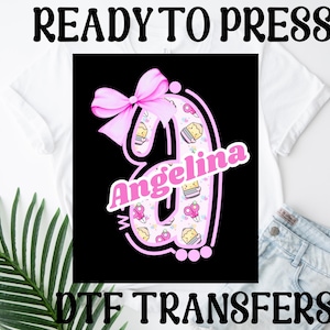 Personalized Back To School Alphabet Dtf, First Day Of School Heat To Press, Preppy Name Coquette Dtf, Leopard Back To School Alphabet Dtf