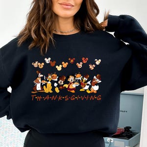 Camiseta dulce de Mickey y sus amigos para el Día de Acción de Gracias 2025, sudadera con el Pato Donald para el Día de Acción de Gracias 2024, camiseta dulce familiar de Disney para el Día de Acción de Gracias