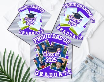 Custom Proud Family Of Graduation Dtf Transfer, Group Class Of 2025 Graduation Heat Press , Family Matching Graduation Ready to Press Dtf