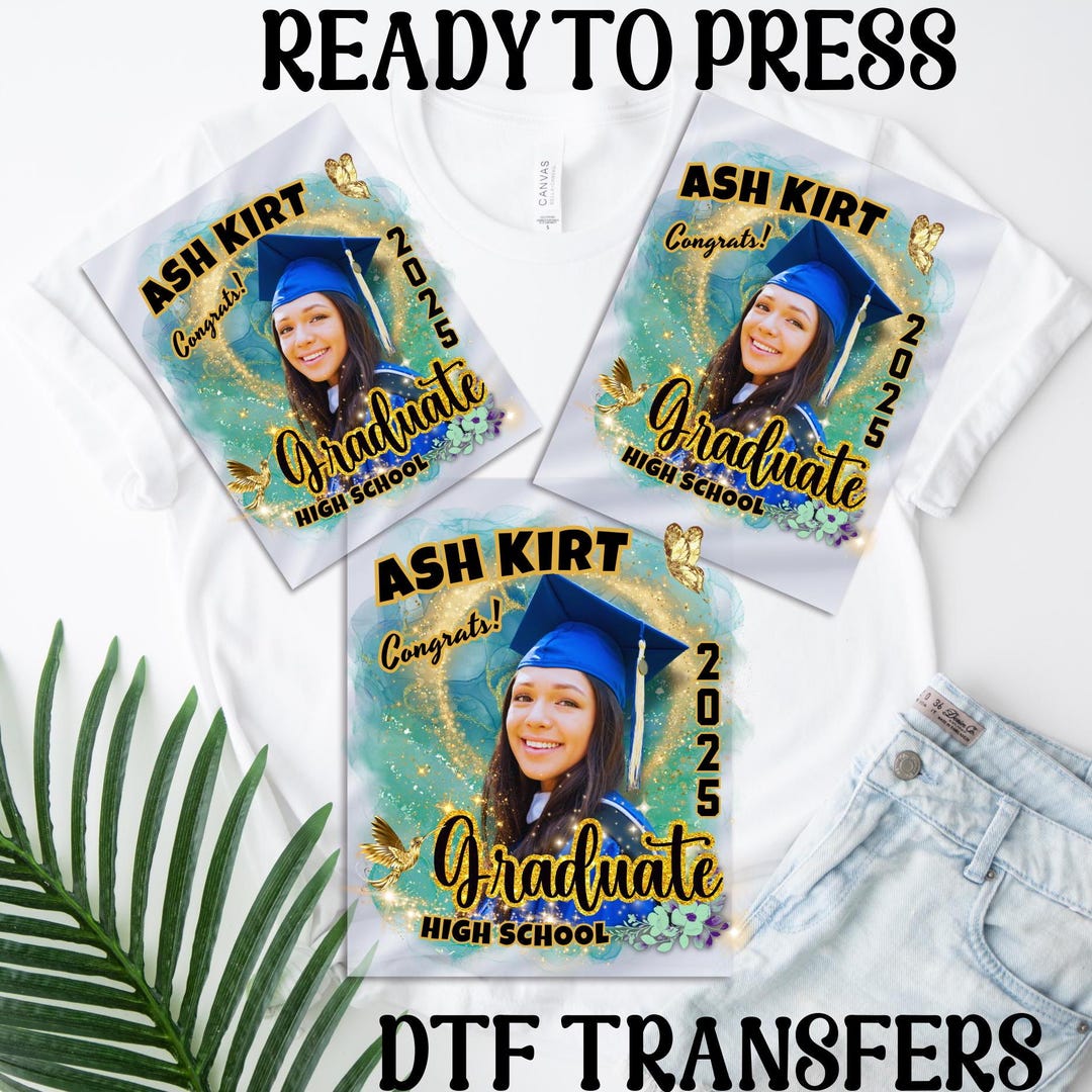 Custom Photo Graduate 2026 Dtf,personalized Graduate High School 2026 ...