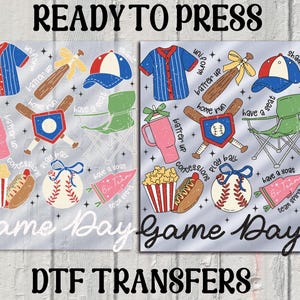 Baseball Game Day DTF Transfer, Retro Baseball Tis The Season Ready To Press, Baseball Mom Dtf, Sports Heat Dtf, Baseball Team, Coquette Bow