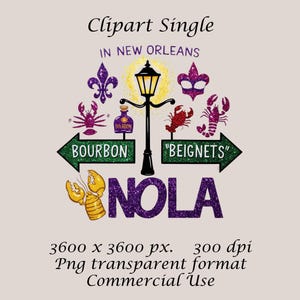 Trip Nola Png, Mardi Gras Sublimation PNG Design, Viagem a Nova Orleans, Download Digital, Feliz Mardi Gras, Flor de Lis, Bourbon, Beignets