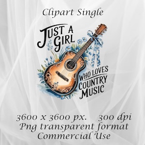 Juste une fille qui aime la musique country, PNG du Sud, Country png, Sublimation de musique country, Sublimation de noeud, Design de t-shirt, Sweatshirt png