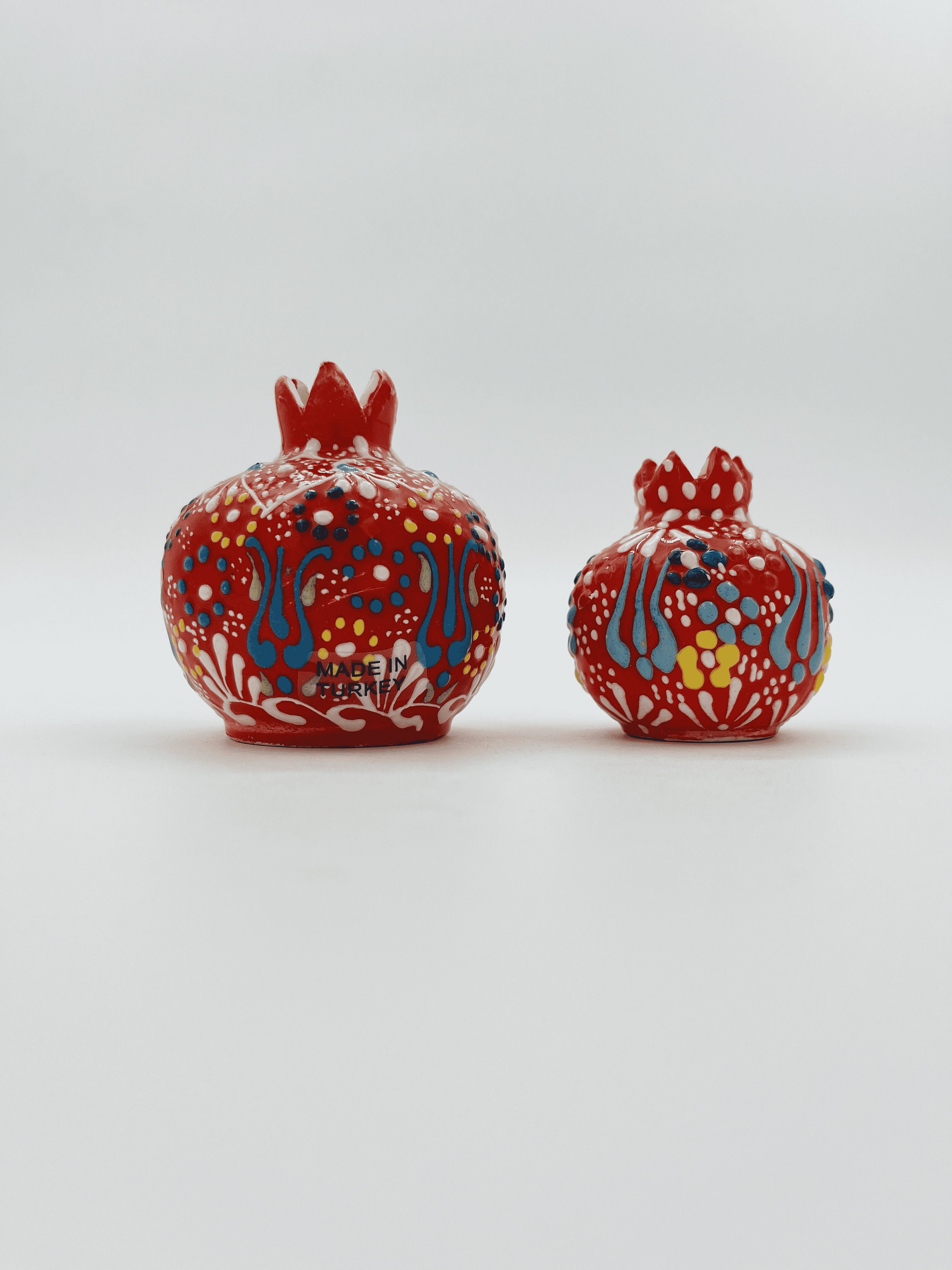 Handgemachte Granatapfelvase, Keramikverzierung, Wohnkultur, türkische Vase, Tischdekoration, Kunstvase