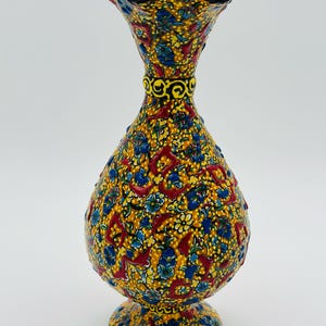 Handmade Turkish Ceramic Vase,Large Decorative Vase,Handmade Ceramic Jar With Lid,Centerpiece Vase,Table Top Decor,Home Decor