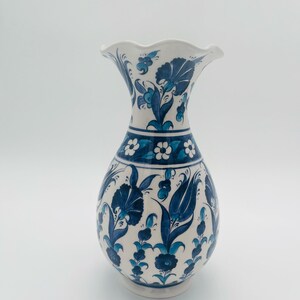 Handmade Turkish Ceramic Vase,Large Decorative Vase,Handmade Ceramic Jar With Lid,Centerpiece Vase,Table Top Decor,Home Decor