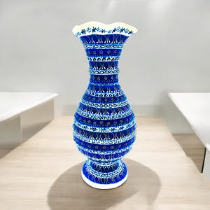 Handmade Turkish Ceramic Vase,Large Decorative Vase,Handmade Ceramic Jar With Lid,Centerpiece Vase,Table Top Decor,Home Decor