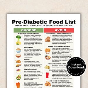 Pre Diabetes Food List, Pre Diabetes Diet, Low Glycemic Index Prediabetic Food List, Diabetes Food Guide Diabetic Food Chart Low Sugar Foods