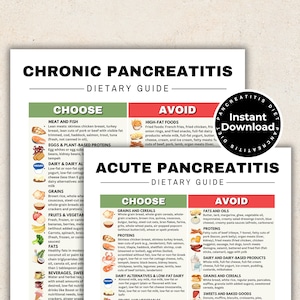 Pancreatitis Diet, Acute and Chronic Pancreatitis Food List, Anti Inflammatory Low Fat Foods for Pancreatitis Diet, Gut Health Meal Planning