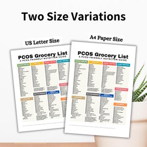 PCOS Diet Grocery List, Low Glycemic Index Foods High Fiber Foods Anti-Inflammatory Foods, Polycystic Ovary Syndrome Foods for Weight Loss

PCOS meal plan
PCOS Planner
Weight Loss
PCOS Friendly Foods
PCOS Superfoods
PCOS Diet Plan
PCOS management