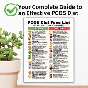 PCOS Diet Food List, Low Glycemic Index Foods High Fiber Foods, Anti-Inflammatory Foods, Polycystic Ovary Syndrome Food List for Weight Loss

PCOS meal plan
PCOS Planner
Weight Loss
PCOS Friendly Foods
PCOS Superfoods
PCOS Diet Plan
PCOS management