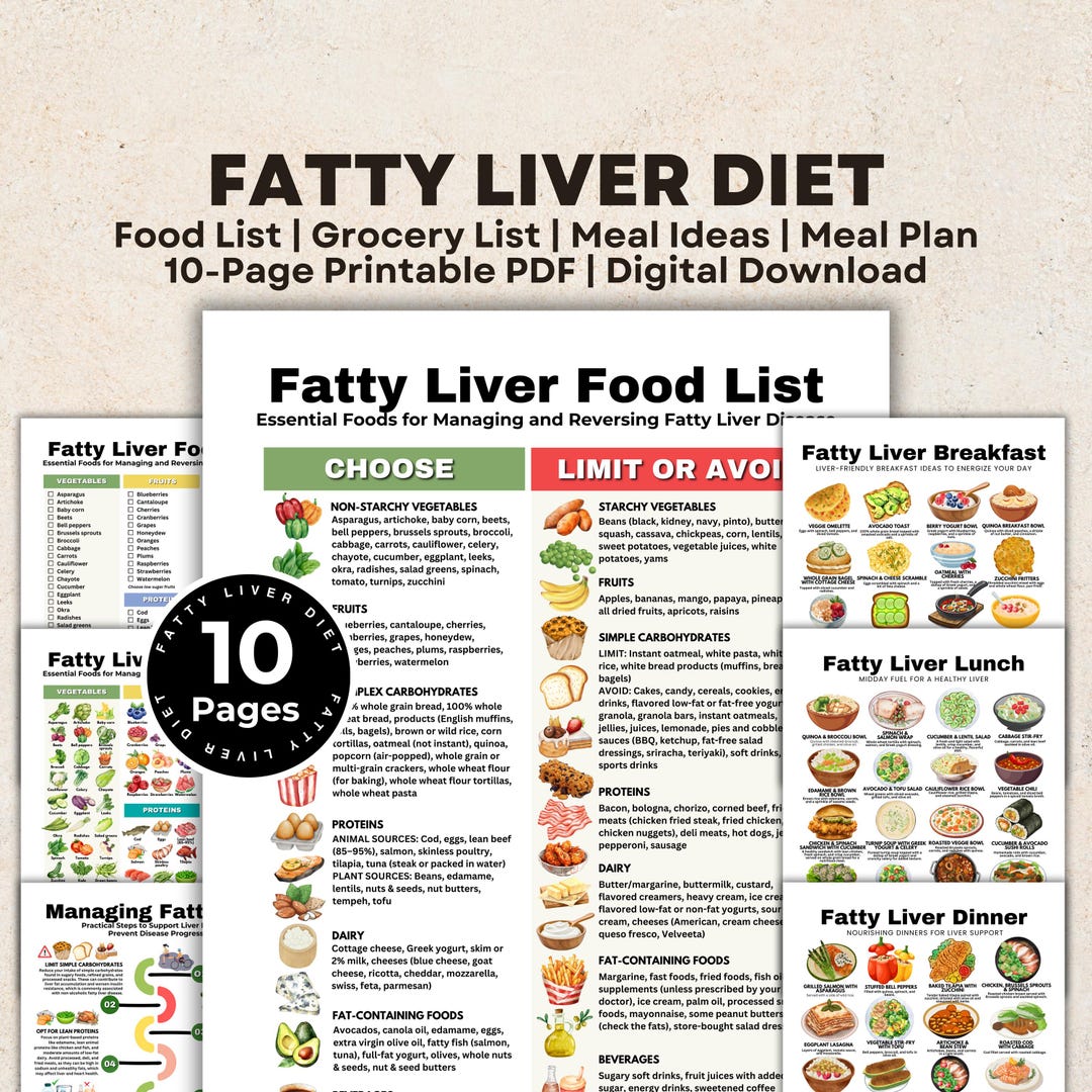Fatty Liver Diet Food List for Fatty Liver Disease, Fatty Liver Meal ...