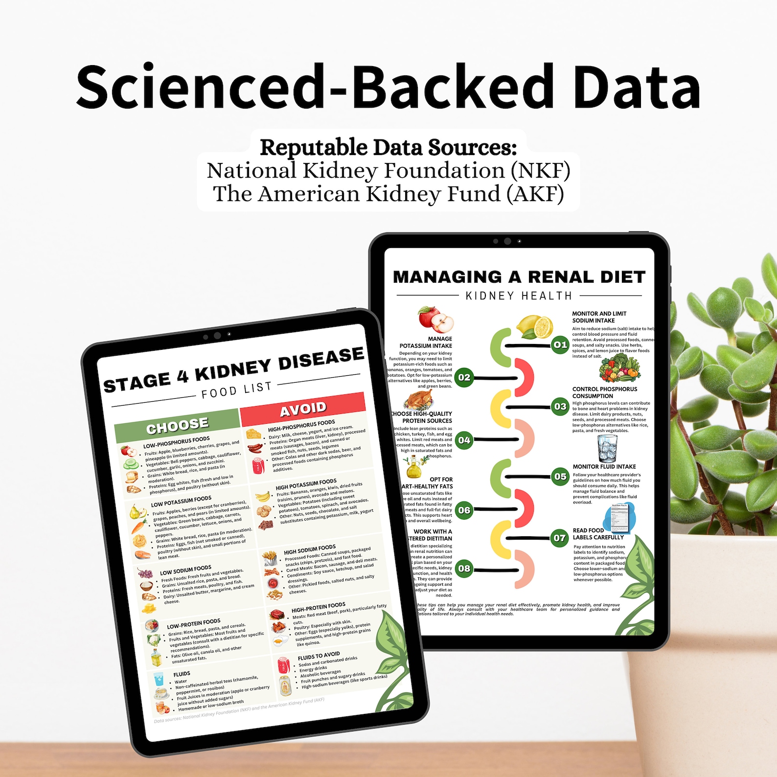Stage 4 Kidney Disease Food List, Renal Diet, Kidney Friendly Food List