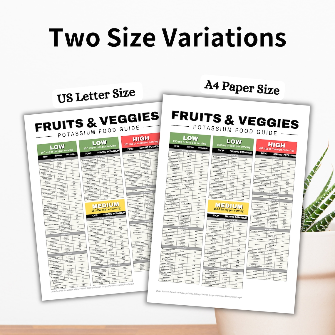Low Potassium Diet Food Chart for Stage 4 Kidney Disease Renal Diet ...