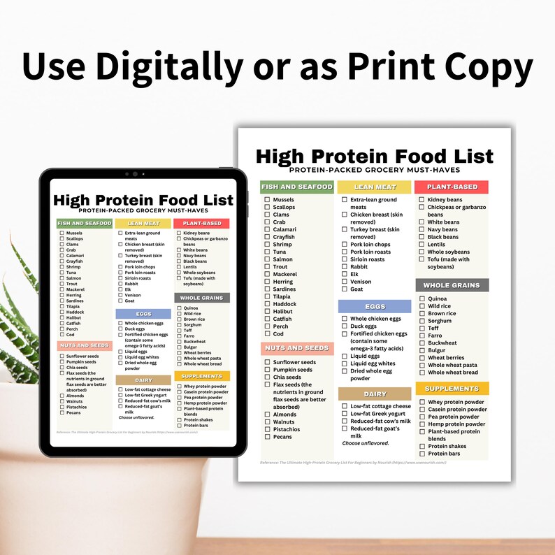 High Protein Food List, High Protein Food Chart, High Protein Guide, Keto Food List, Low Carb Food List for Muscle Building & Losing Weight

high protein foods
protein food chart
protein chart
protein food list
protein list
protein tracker guide