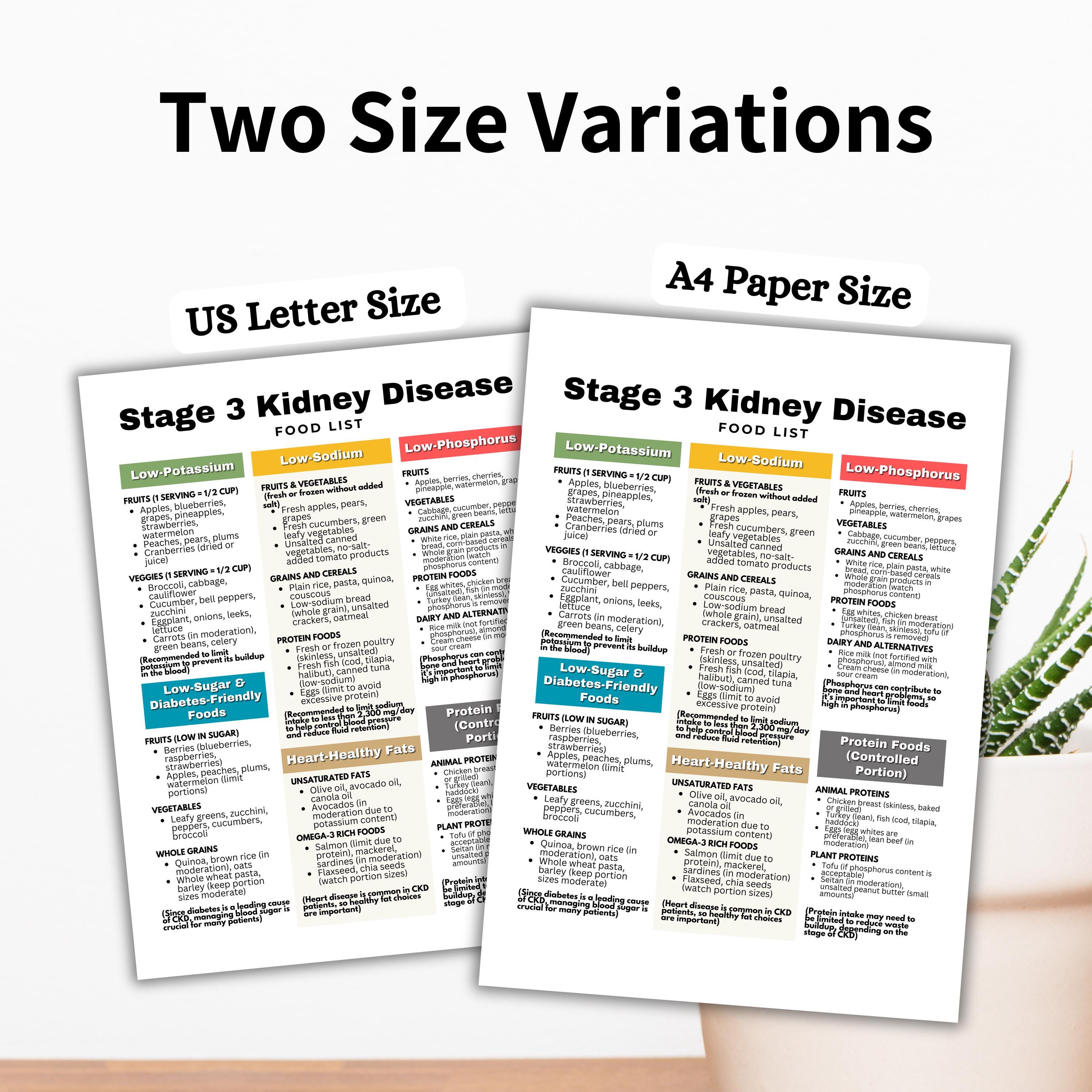 Stage 3 Kidney Disease Food List, Renal Diet, Kidney Friendly Food List ...