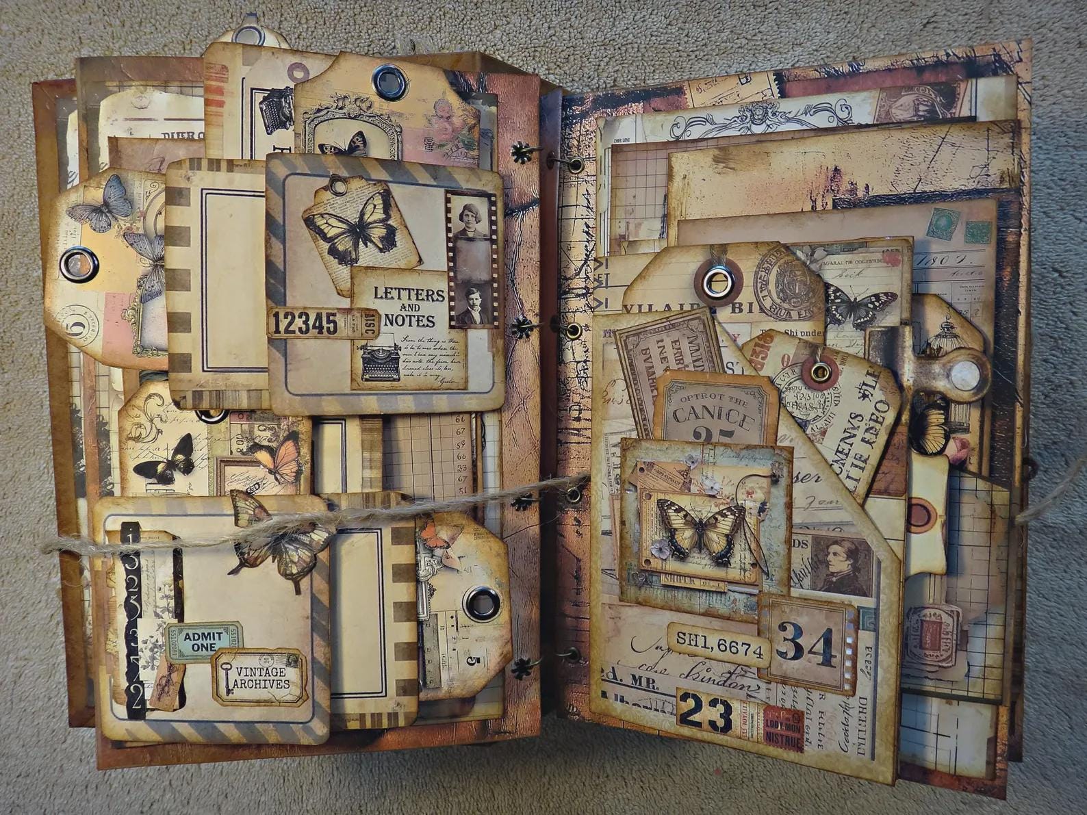 Mega Grunge Junk Journal Bundle, 500+ Vintage Ephemera, Printable Tags ...