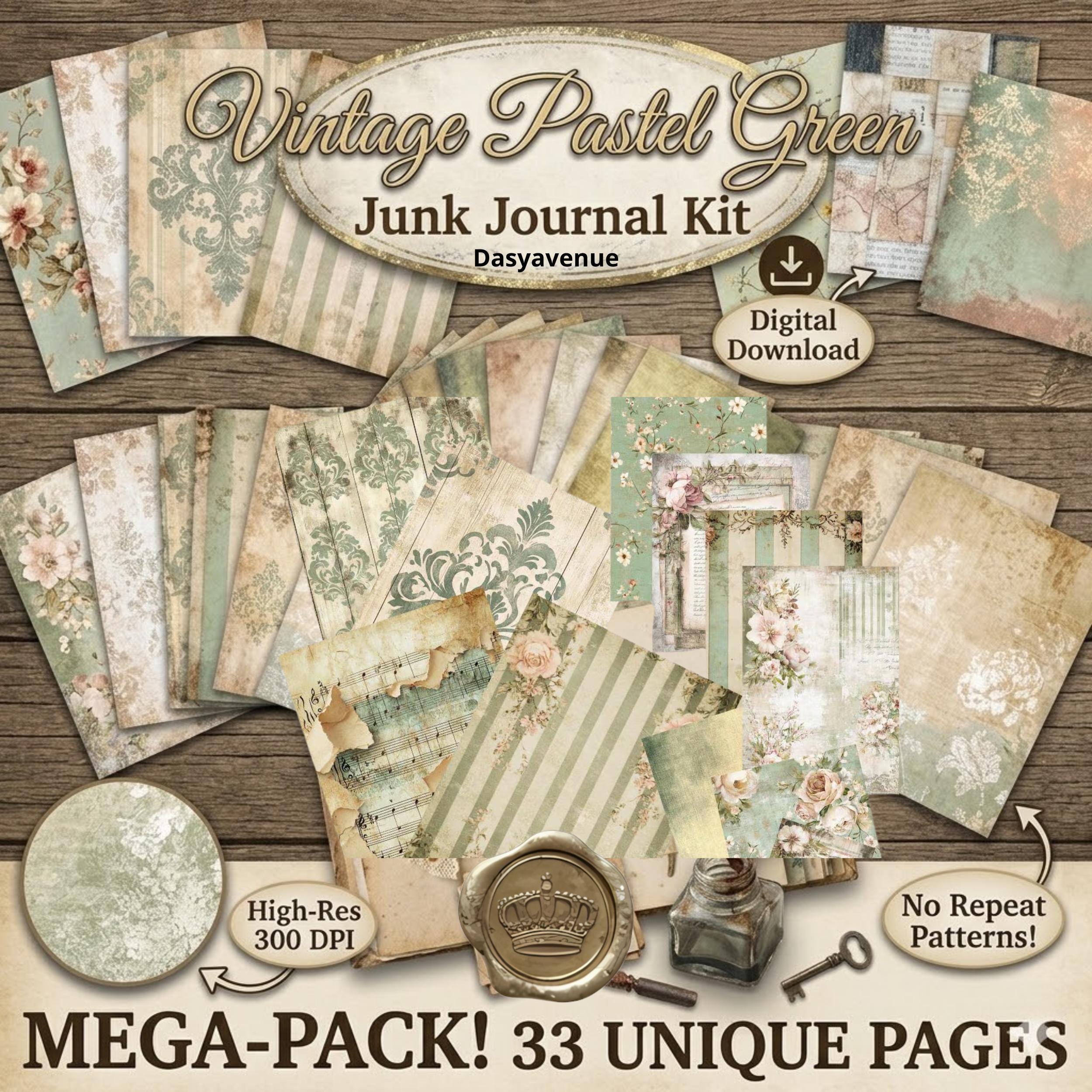 Vintage greeting card pack - Etsy 日本